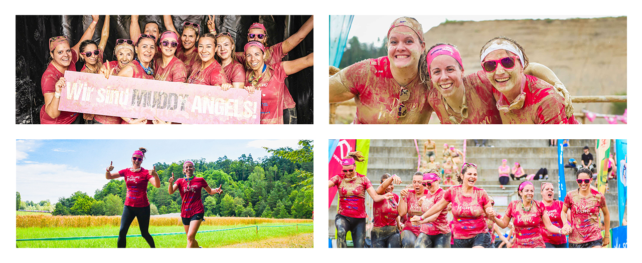 Ensemble à la course Muddy Angel Run